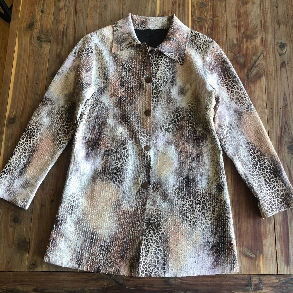 Ubu Reversible Brown / Tan Print Jacket